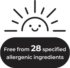 Free from 28 specified allergenic ingredients
